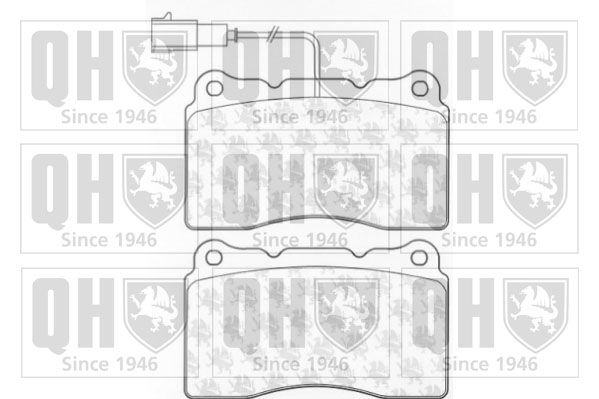 QUINTON HAZELL Комплект тормозных колодок, дисковый тормоз BP1080